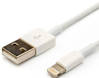 Кабель ATcom AT5260 USB Type-A - Lightning (1 м, белый)