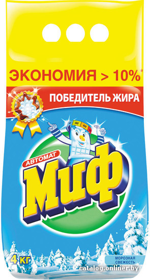 Стиральный порошок МИФ Морозная Свежесть 4кг Стиральный порошок МИФ Морозная Свежесть 4кг