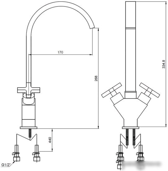 Смеситель Kaiser Crystal 28133