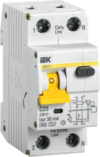 Дифференциальный автомат IEK АВДТ 32 C25 MAD22-5-025-C-30