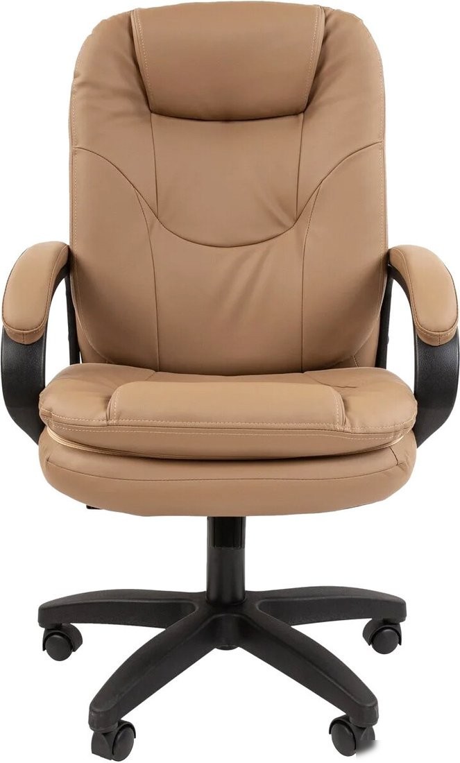 Офисное кресло CHAIRMAN 668LT N (черный пластик/экопремиум бежевый)