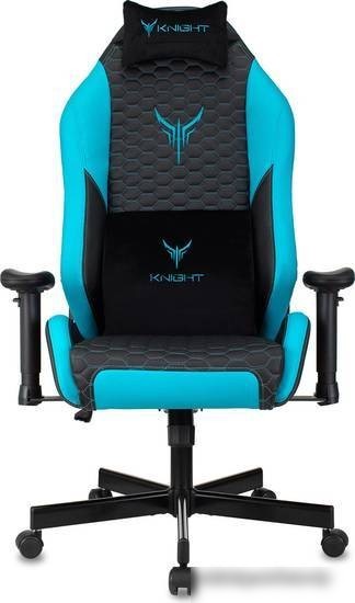 Кресло Knight Neon (черный/голубой)