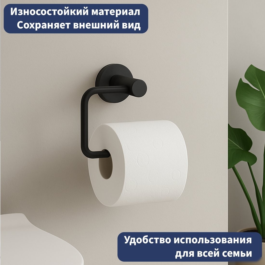 Держатель для туалетной бумаги Lauter 21TS20112 (Matt Black)