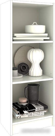 Стеллаж Кортекс-мебель Бинго 40x106 (белый)