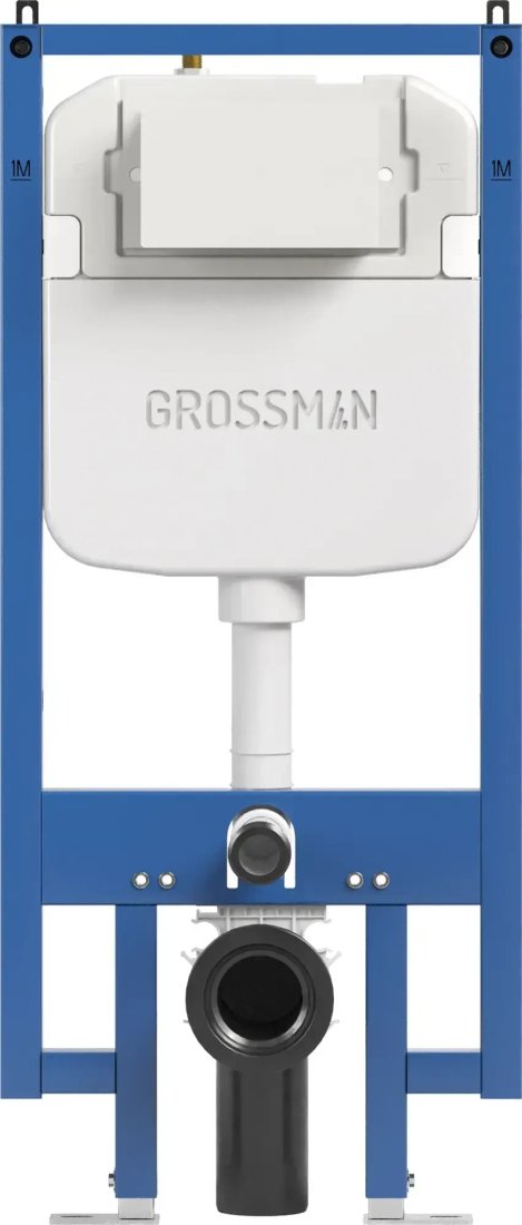 Унитаз подвесной Grossman GR-4411BMSQ + 900.K42.01.000 + Galaxy 700.K45.01.110.110 (хром матовый)