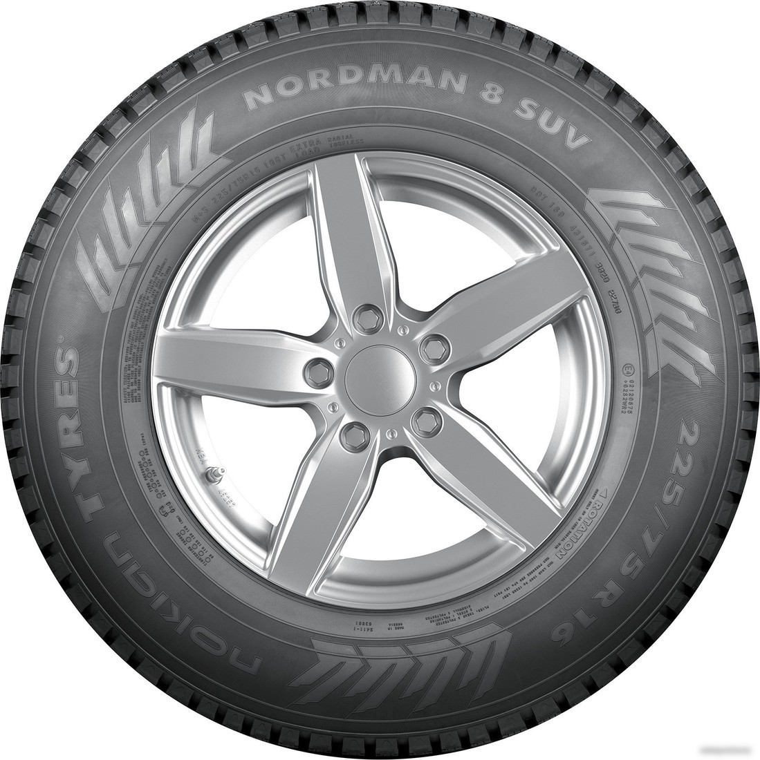 Зимние шины Ikon Tyres Nordman 8 SUV 255/60R18 112T (шипы)