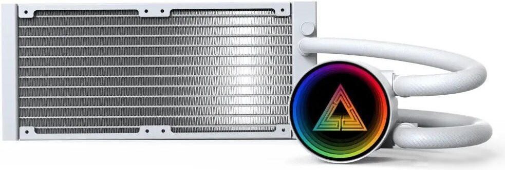 Система жидкостного охлаждения для процессора Montech LightFlow ARGB 240 (белый)