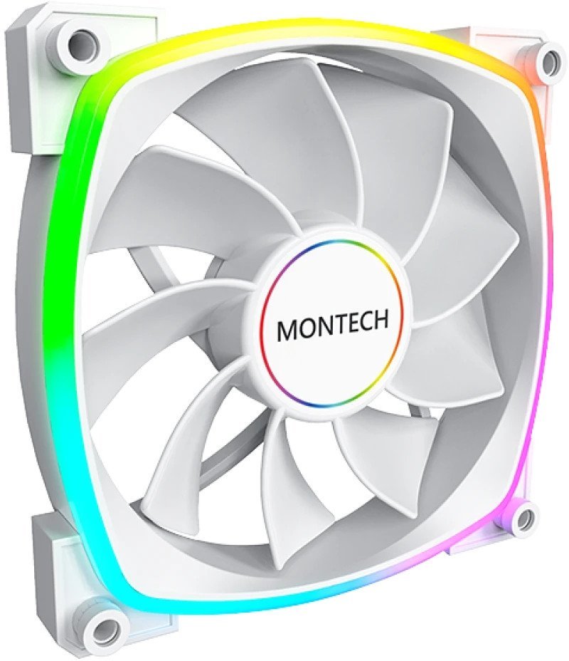 Вентилятор для корпуса Montech RX140 PWM Reverse (белый)