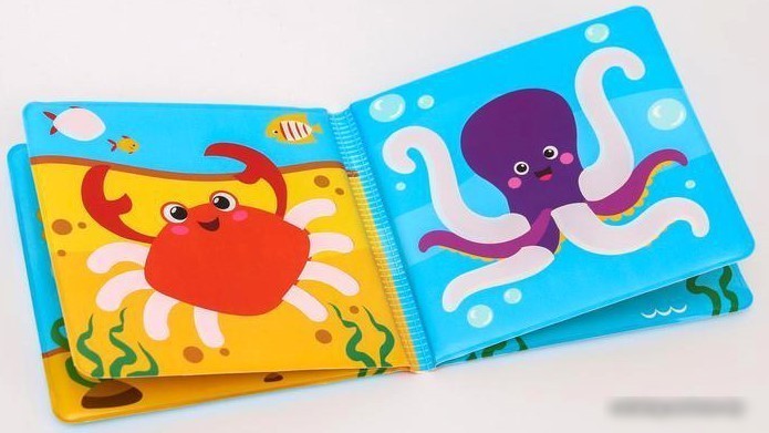 Игрушка для ванной Крошка Я Рисуем пальчиками: морские животные 5084672