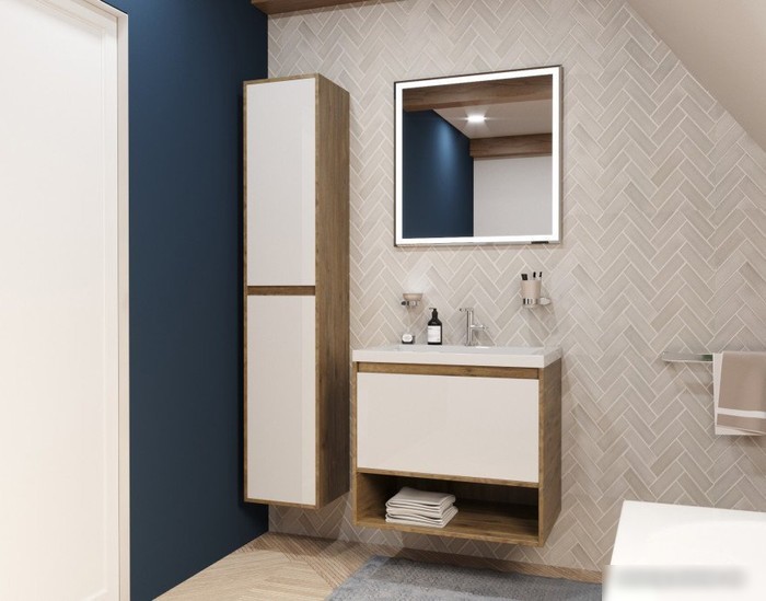 Эстет Шкаф-пенал Monaco Wood R 35x35x174.7 ФР-00010690