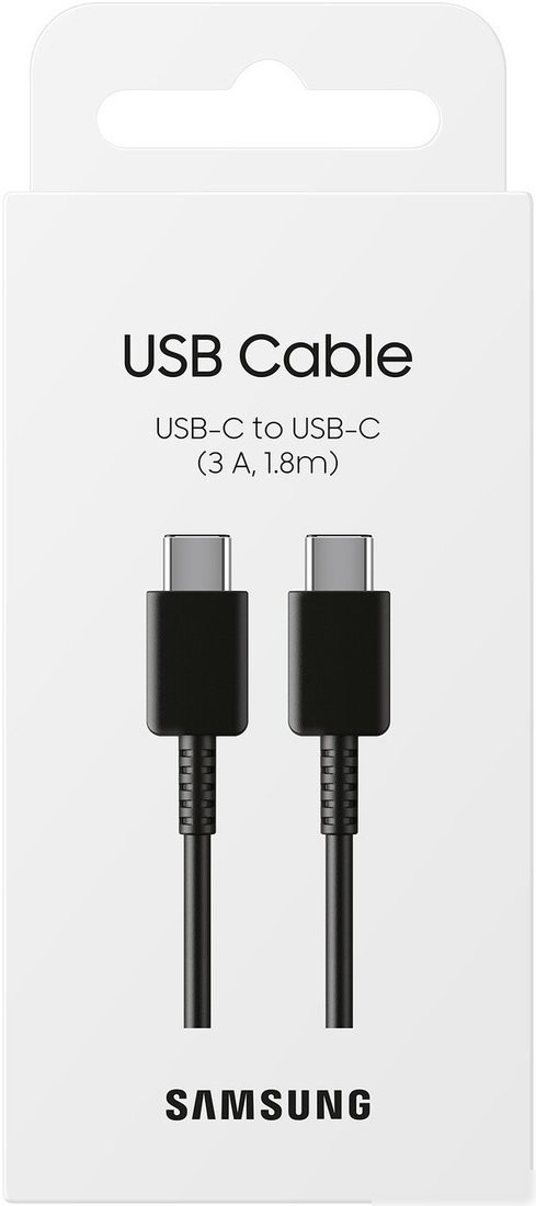 Кабель Samsung EP-DX310JBEGWW USB Type-C - USB Type-C (1.8 м, черный)