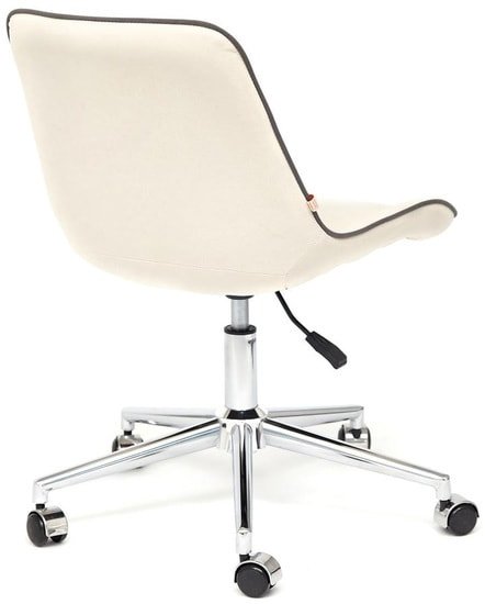 Кресло TetChair Style (флок, молочный)