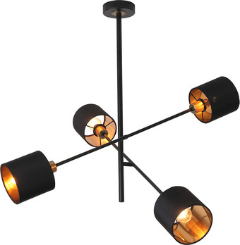 Подвесная люстра Escada Denver 1109/4P E14*40W Black/Gold
