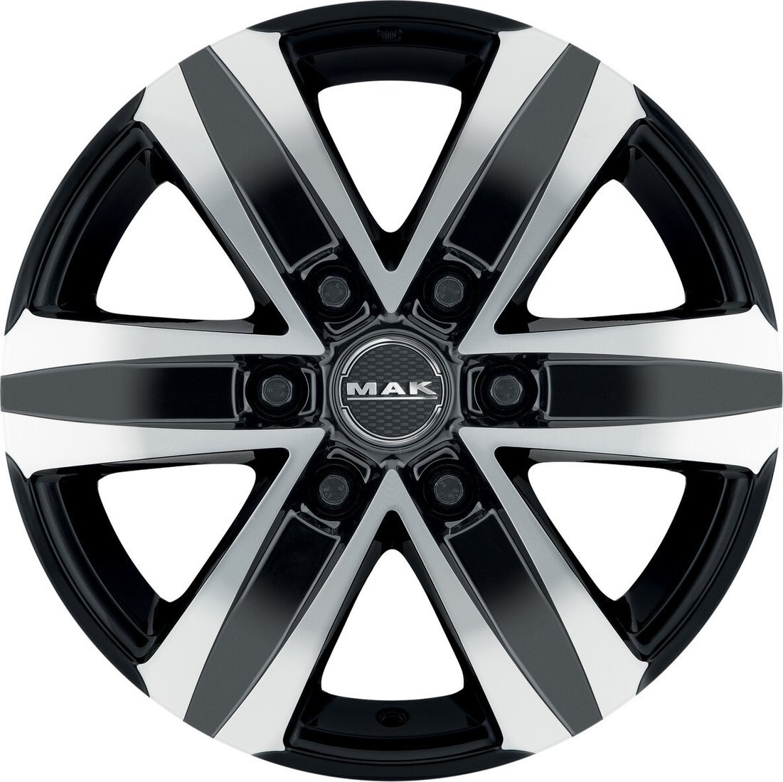 Литые диски MAK Stone 6 18x8" 6x139.7мм DIA 106.1мм ET 35мм Black Mirror
