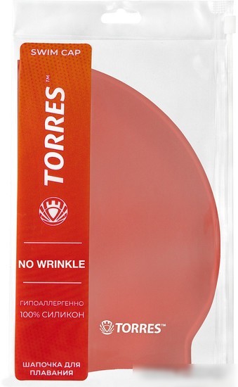 Шапочка для плавания Torres No Wrinkle SW-12203RD