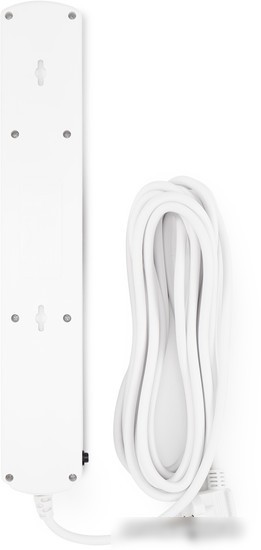 Сетевой фильтр IPPON BK-6-EU-5-10-W (5м, 6 розеток, белый)