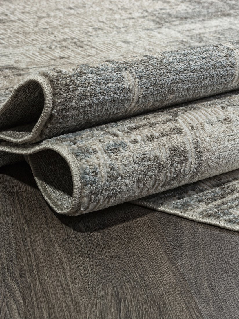 Ковер для жилой комнаты Merinos Naturel F230-OVAL-BEIGE-BLUE (2.5x4)