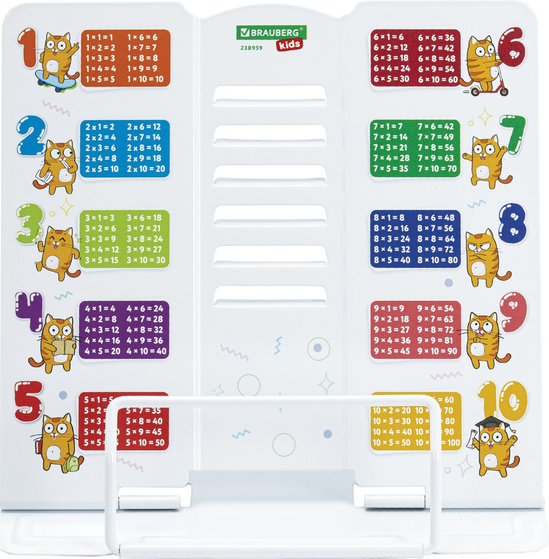 Подставка для книг BRAUBERG Kids. Кот-энтузиаст 238959