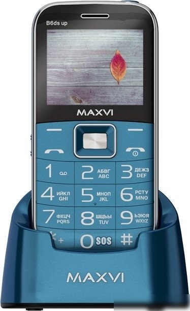 Кнопочный телефон Maxvi B6ds up (маренго)
