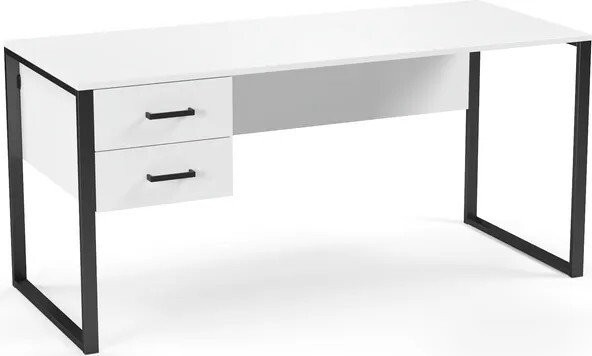 Стол Soma Slava 160x66 (белый/черный)
