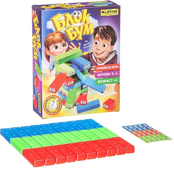 Настольная игра Фортуна Блок Бум Ф79326