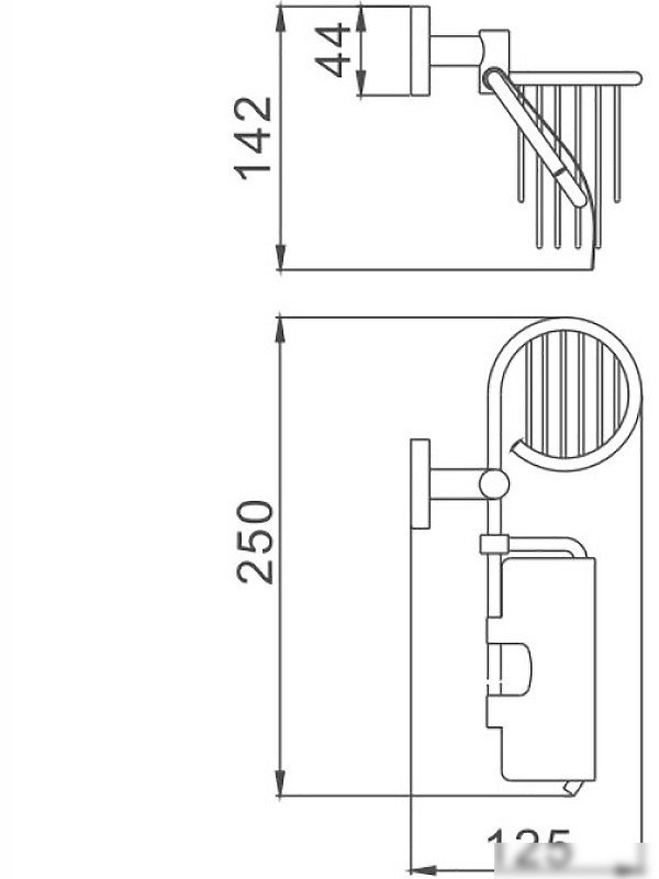 Держатель для туалетной бумаги и освежителя Haiba HB8603-1