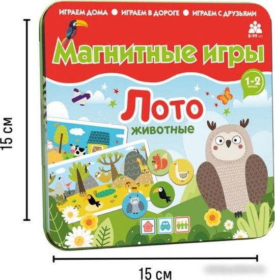 Развивающая игра Bumbaram Лото Животные IM-1015
