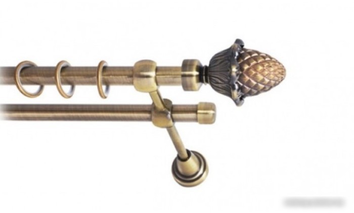 Наконечник для карниза Lm Decor YF032 Шишка 16мм (антик)