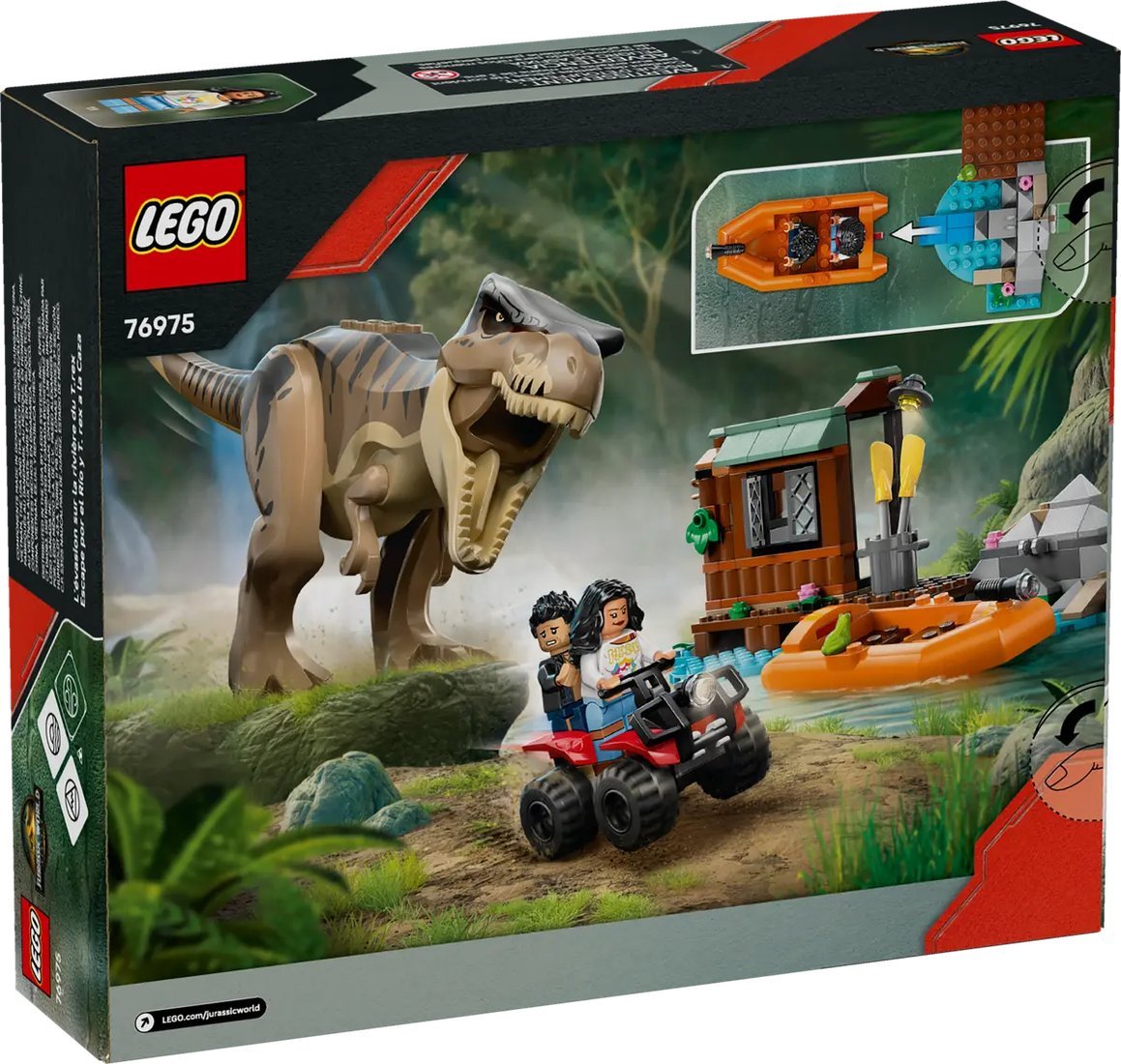 Конструктор LEGO Jurassic World Побег по реке от Ти-Рекса 76975