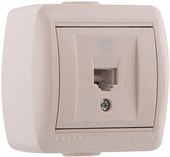 Розетка телефонная Lezard Nata 710-0300-137 (кремовый)