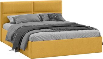 Кровать Трия Глосс универсальный тип 1 с ПМ и заглушиной 160x200 (Wellmart Yellow)
