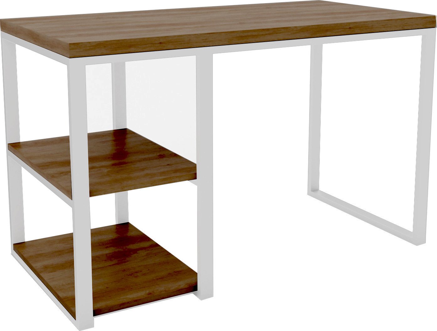 Стол Hype Mebel Дэск-2 110x50 (белый/дуб галифакс олово)