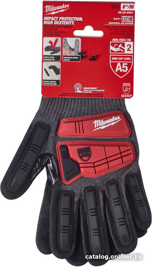 Нитриловые перчатки Milwaukee Impact Cut level 5/E M/8 4932479570