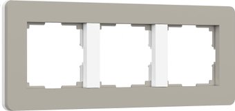 Рамка Werkel Split W0033067 (дымчатый/белый, Soft-Touch)