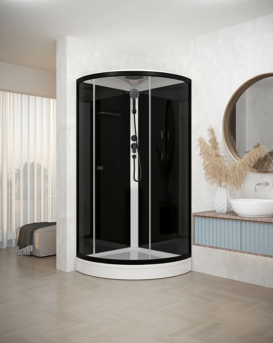 Душевая кабина Domani-Spa Simple 99 90x90 DS01Sm99LBT00.Gt-V1.2-Black