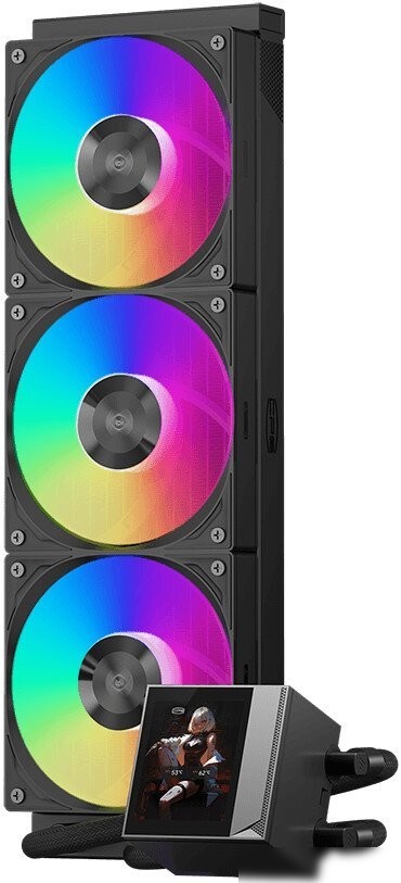 Система жидкостного охлаждения для процессора PCCooler DC360 Pro ARGB Display (черный)