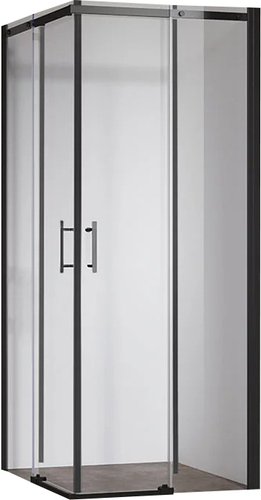 Душевой уголок Veconi 90x90 RV50B-9090-01-C8 (стекло прозрачное/черный)