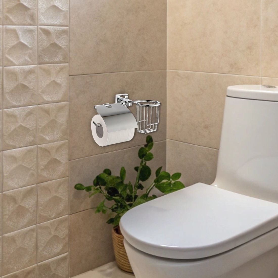 Держатель для туалетной бумаги и освежителя Haiba HB8603-1