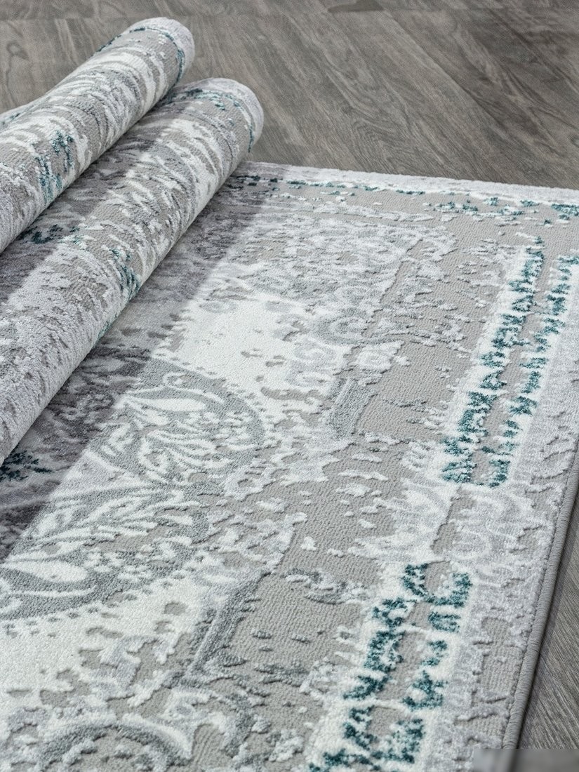 Ковер для жилой комнаты Merinos Palermo F290-STAN-GRAY-GREEN (2.4x4)