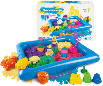 Песок кинетический Genio Kids Умный песок c надувной песочницей SSN108