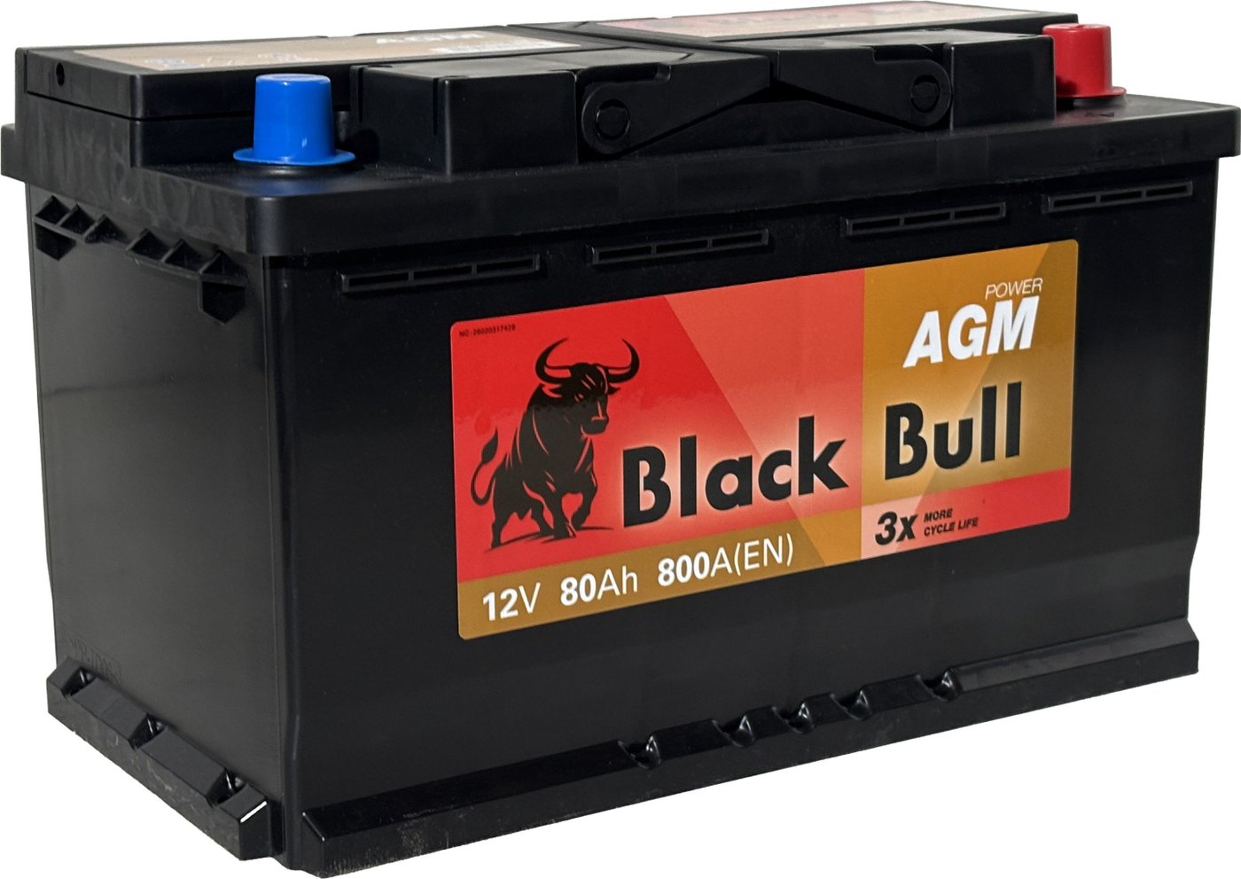 Автомобильный аккумулятор Black Bull AGM 80 R (80 А·ч) Автомобильный аккумулятор Black Bull AGM 80 R (80 А·ч)