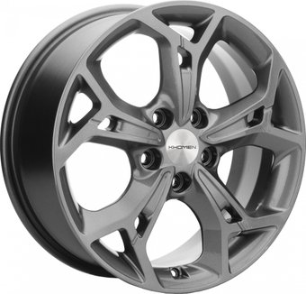 Литые диски Khomen KHW1702 ASX 17x7" 5x114.3мм DIA 67.1мм ET 46мм Gray