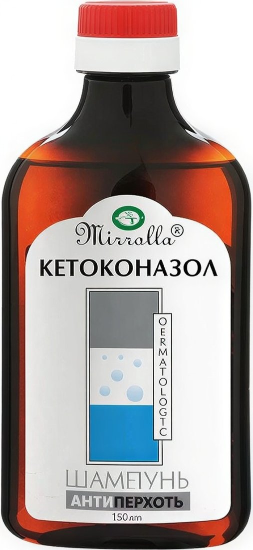 Шампунь Mirrolla От перхоти с кетоконазолом 2x150 мл