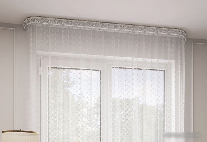 Карнизы для штор Legrand Прима (3 м, белый хром)