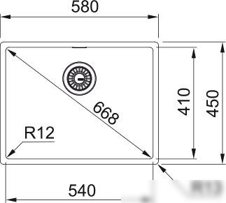Кухонная мойка Franke BXX 210-54 127.0677.190 (стальной)