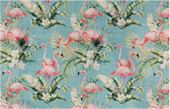 Ковер для жилой комнаты Shahintex Silk Photoprint 01 05 80x118 816897 (фламинго)