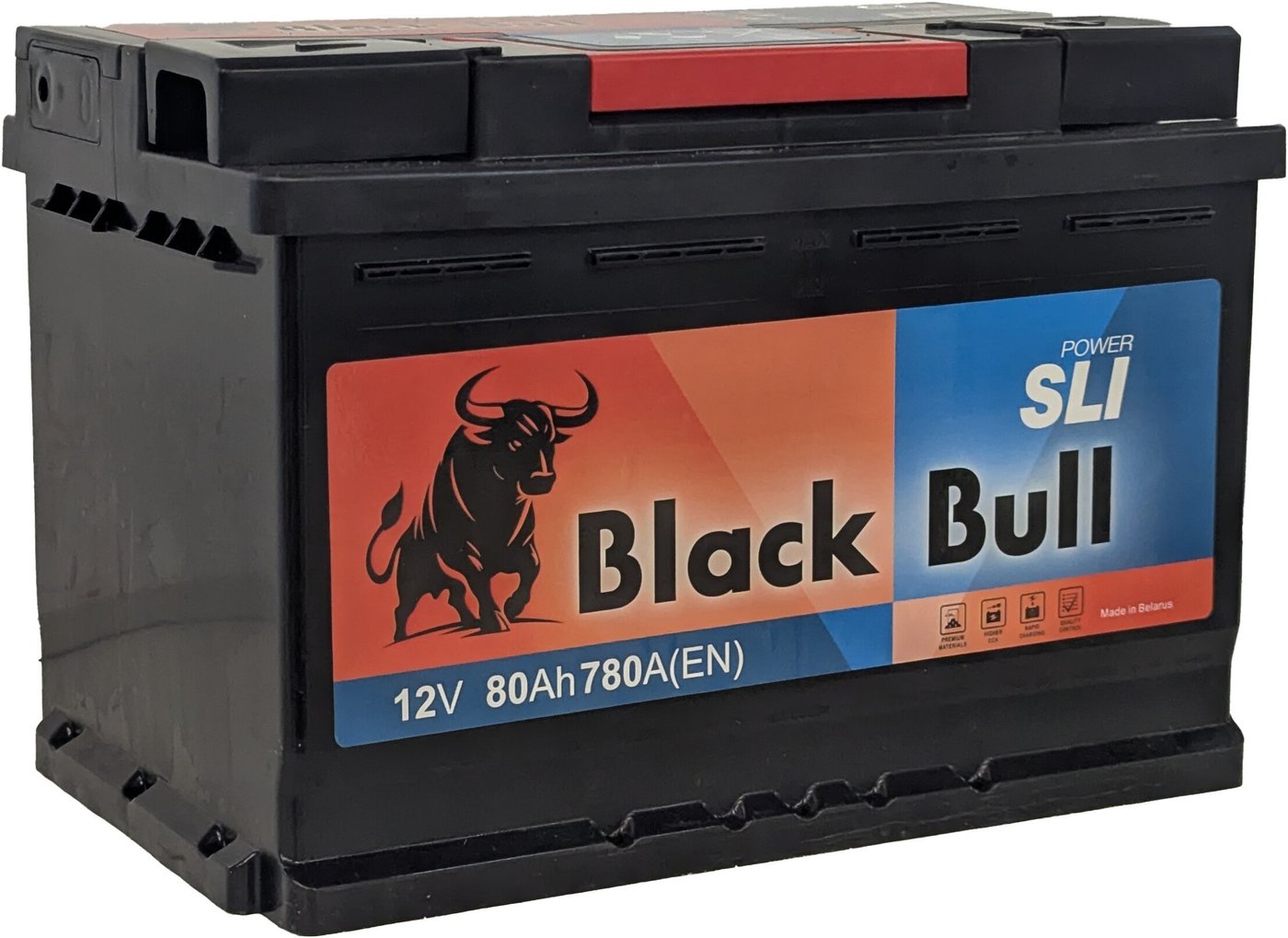 Автомобильный аккумулятор Black Bull SLI R+ (80 А·ч) Автомобильный аккумулятор Black Bull SLI R+ (80 А·ч)