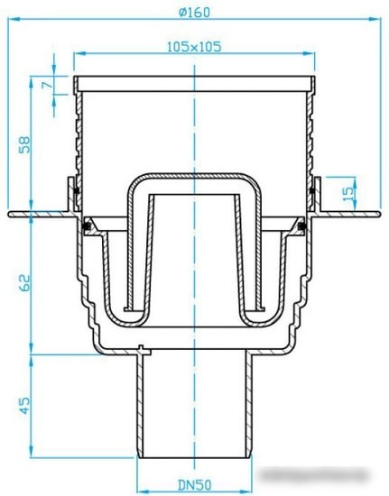 Трап/канал Plast Brno SI5PC00