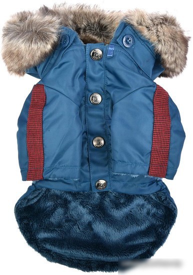 Куртка для животных Puppia Brock с капюшоном PAUD-JM1851-TE-XL (синий)