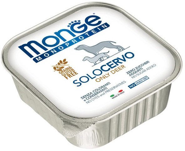 Сухой корм для собак Monge Monoprotein с олениной и ламистер (150 г)